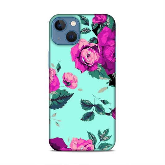 Pink Floral Hard Back Case For Apple iPhone 13 Mini