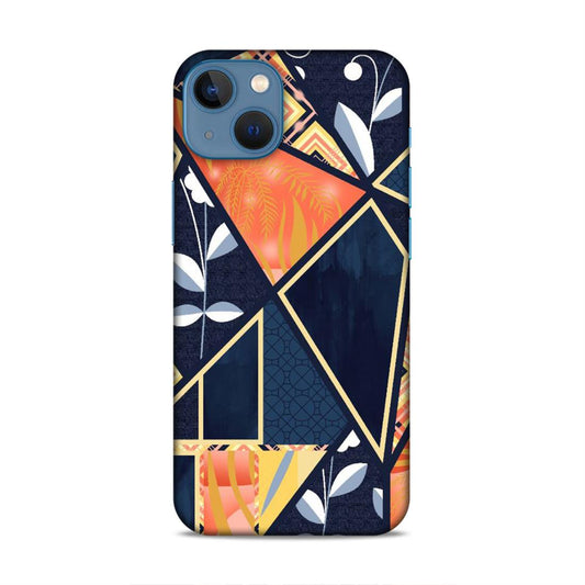 Floral Textile Pattern Hard Back Case For Apple iPhone 13 Mini