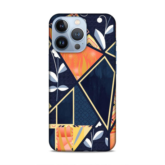 Floral Textile Pattern Hard Back Case For Apple iPhone 13 Pro