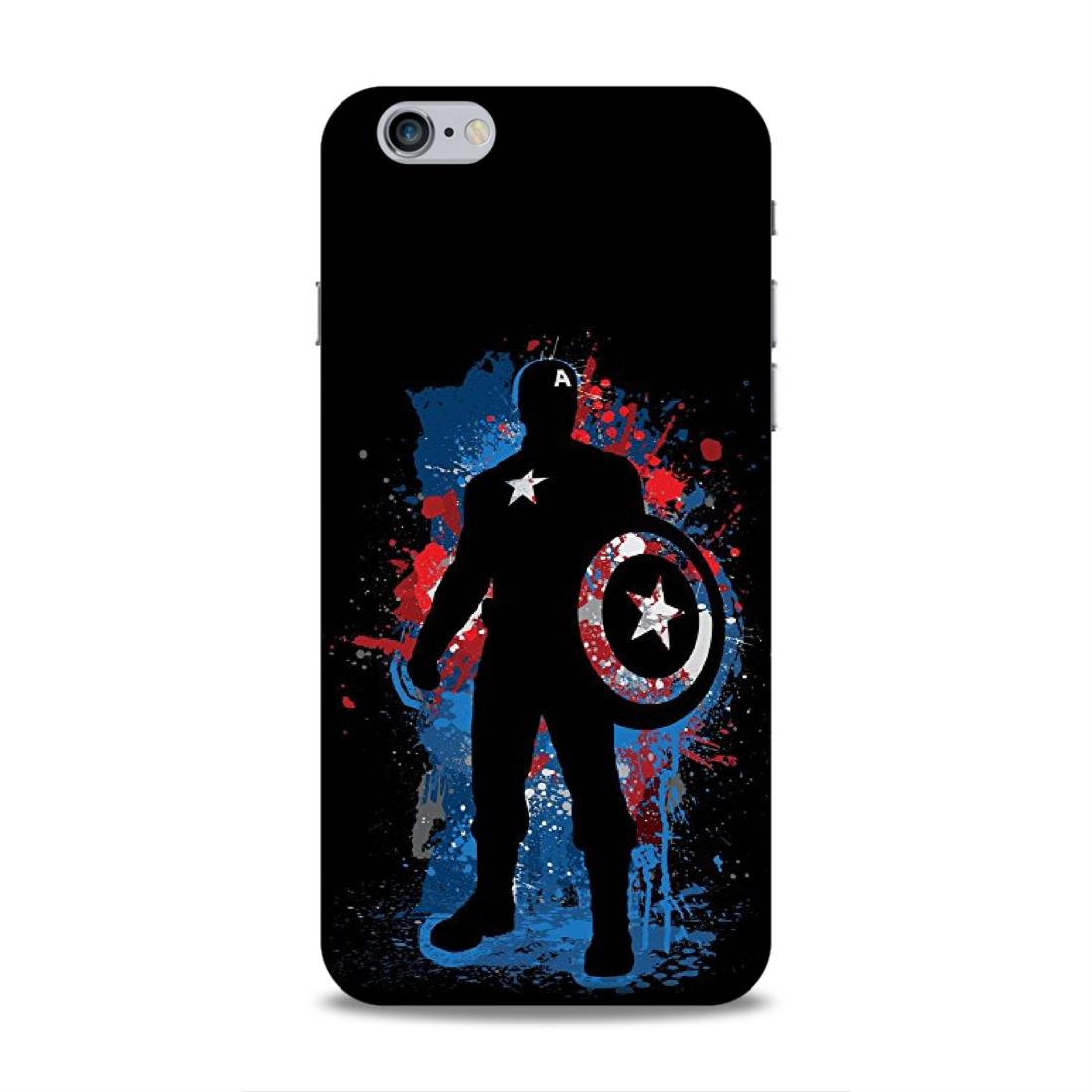 Black Captain America Hard Back Case For Apple iPhone 6 Plus / 6s Plus