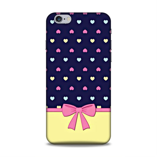 Heart Pattern with Bow Hard Back Case For Apple iPhone 6 Plus / 6s Plus