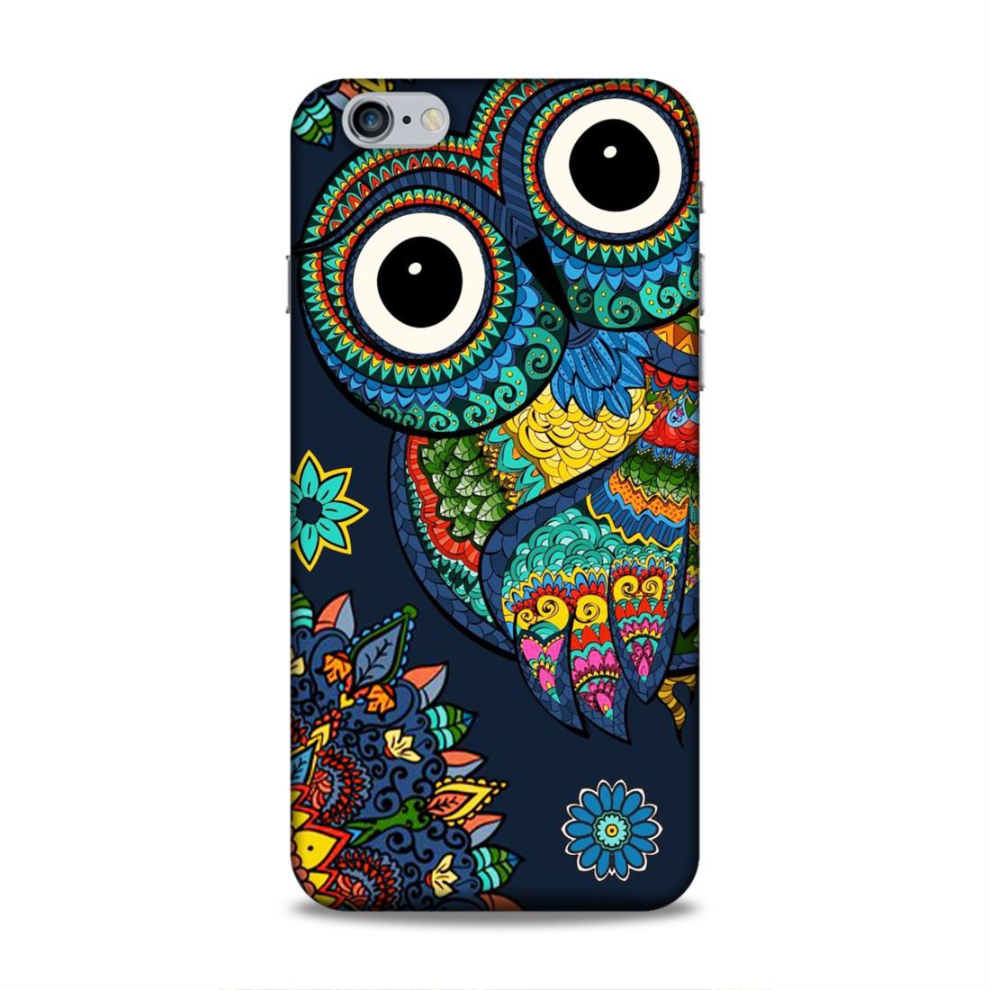 Owl and Mandala Flower Hard Back Case For Apple iPhone 6 Plus / 6s Plus
