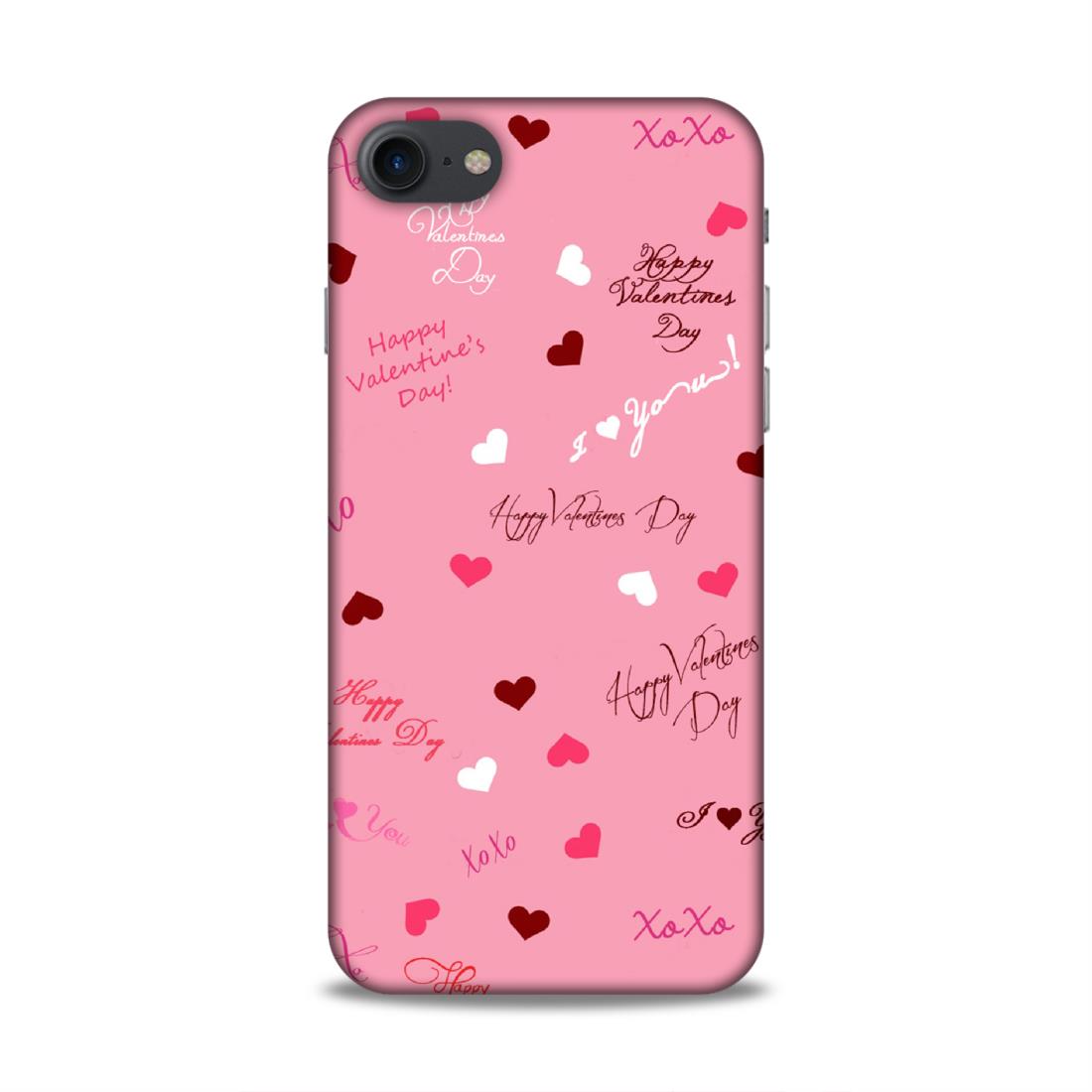Happy Valentines Day Hard Back Case For Apple iPhone 7 / 8 / SE 2020