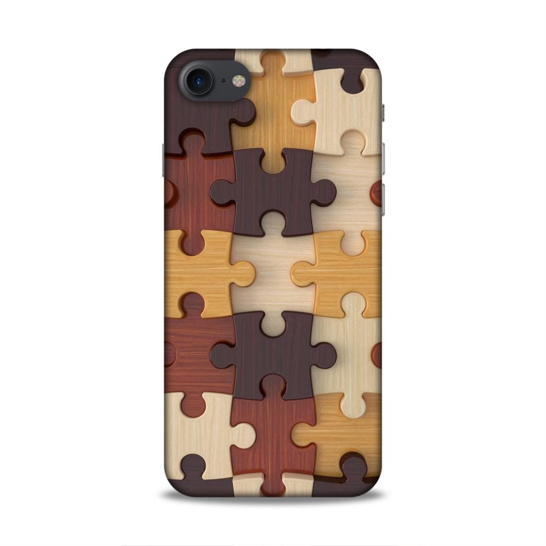 Multi Color Block Puzzle Hard Back Case For Apple iPhone 7 / 8 / SE 2020