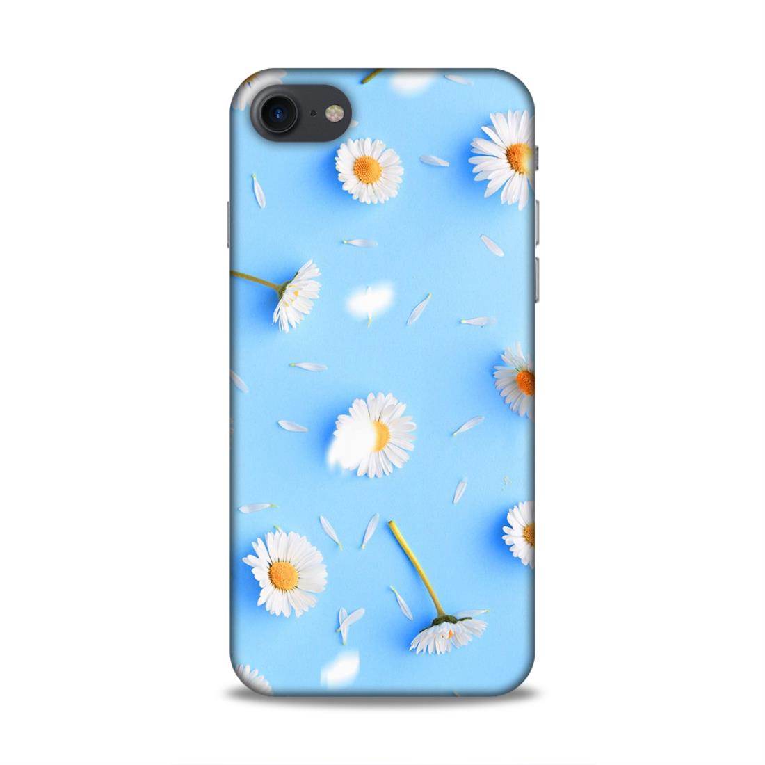 Floral In Sky Blue Hard Back Case For Apple iPhone 7 / 8 / SE 2020