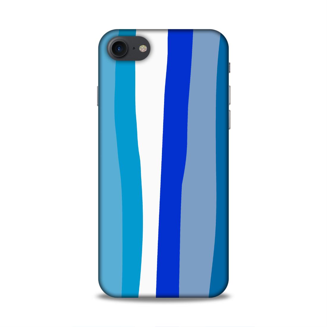 Blue Rainbow Hard Back Case For Apple iPhone 7 / 8 / SE 2020