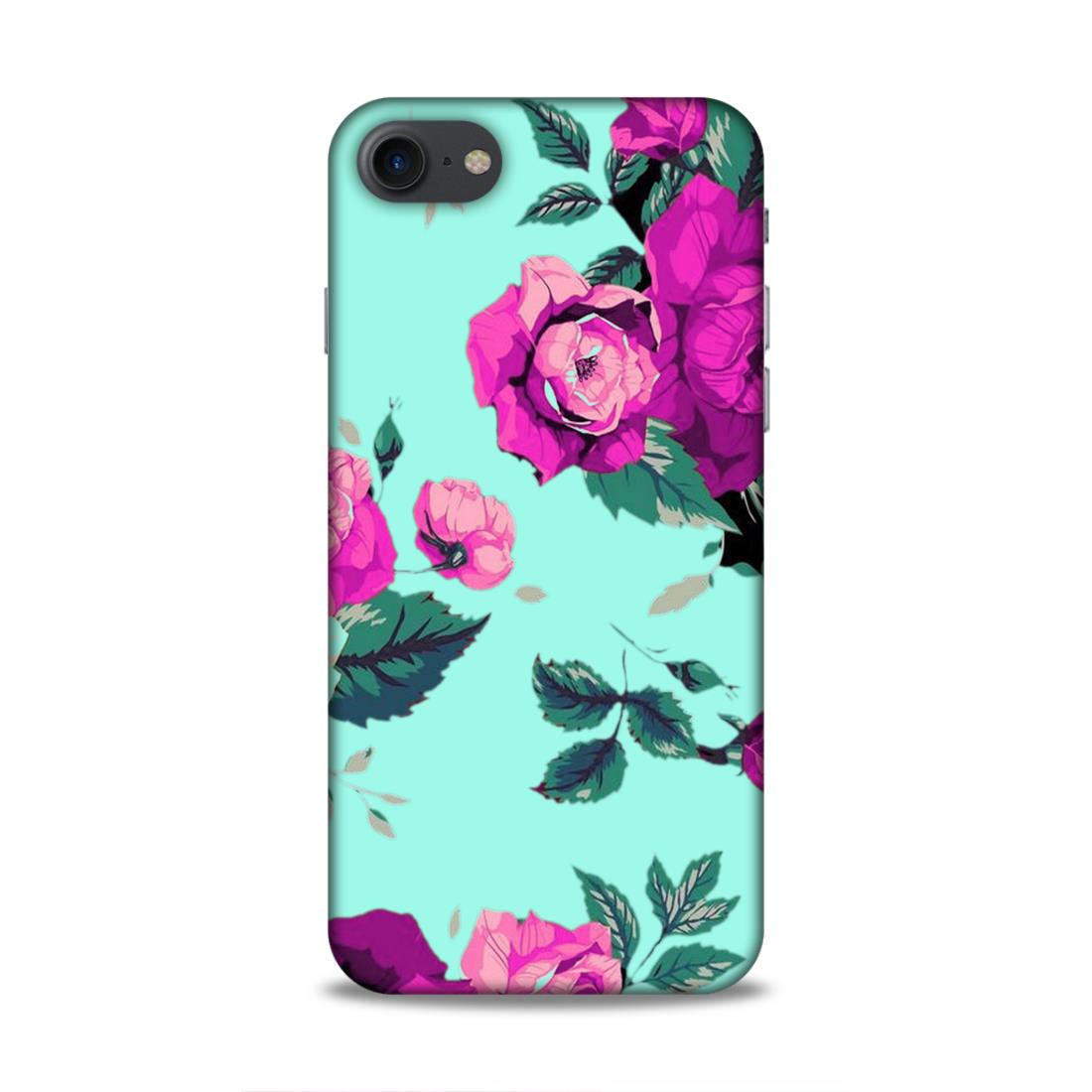 Pink Floral Hard Back Case For Apple iPhone 7 / 8 / SE 2020