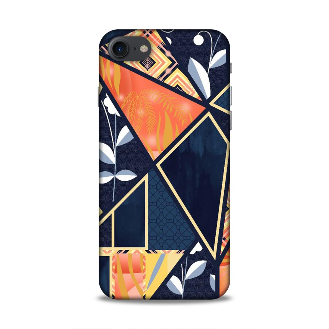 Floral Textile Pattern Hard Back Case For Apple iPhone 7 / 8 / SE 2020