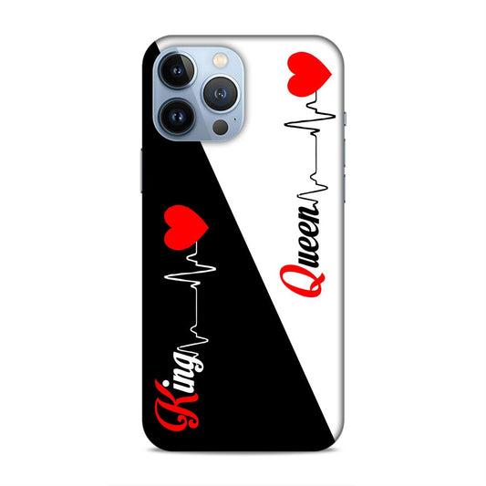 King Queen Love Hard Back Case For Apple iPhone 13 Pro Max