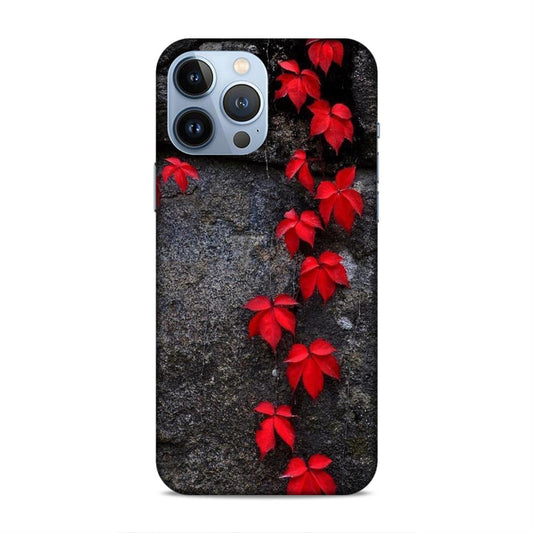 Red Leaf Series Hard Back Case For Apple iPhone 13 Pro Max