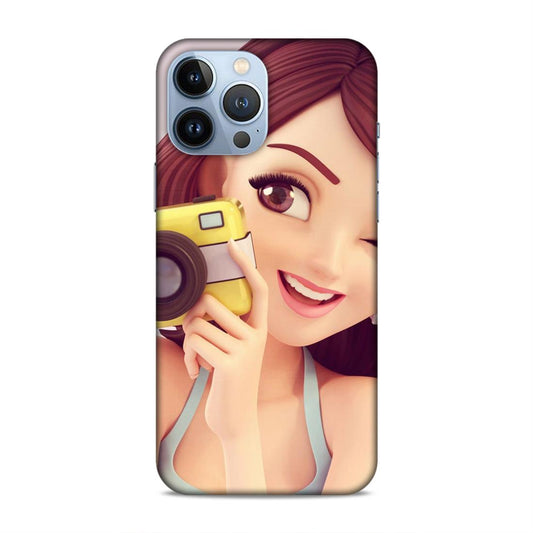 Selfi Click Girl Hard Back Case For Apple iPhone 13 Pro Max