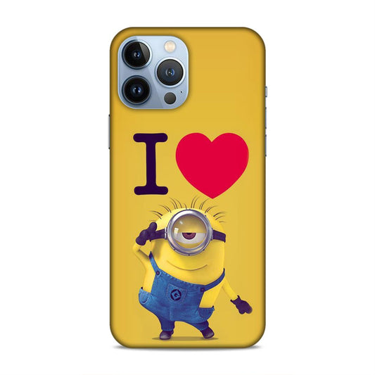 I love Minions Hard Back Case For Apple iPhone 13 Pro Max