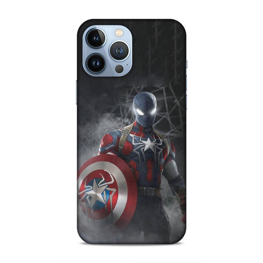 Spiderman With Shild Hard Back Case For Apple iPhone 13 Pro Max