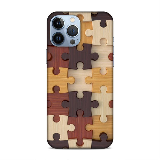 Multi Color Block Puzzle Hard Back Case For Apple iPhone 13 Pro Max