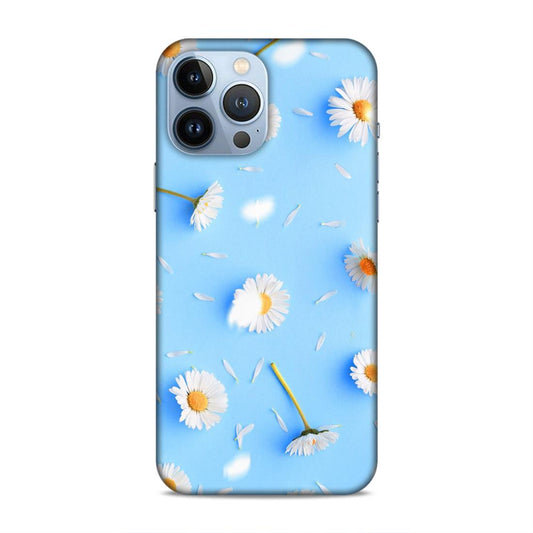 Floral In Sky Blue Hard Back Case For Apple iPhone 13 Pro Max