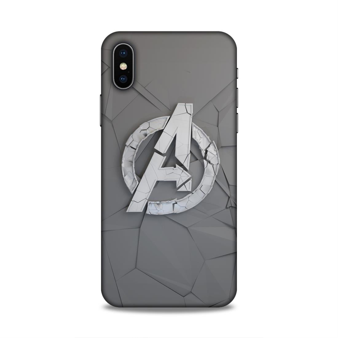 Avengers Symbol Hard Back Case For Apple iPhone X/XS