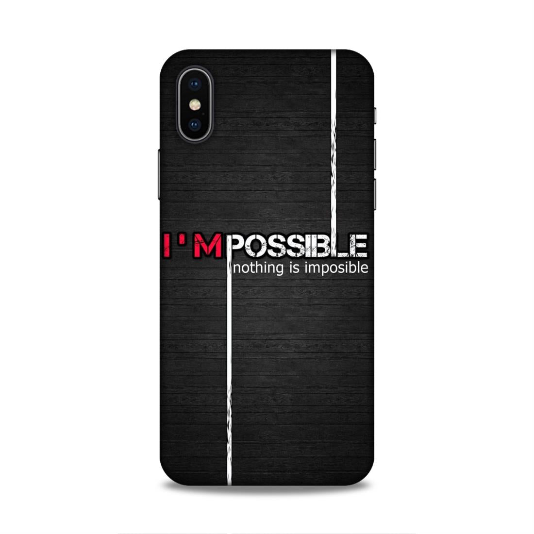I'm Possible Hard Back Case For Apple iPhone X/XS
