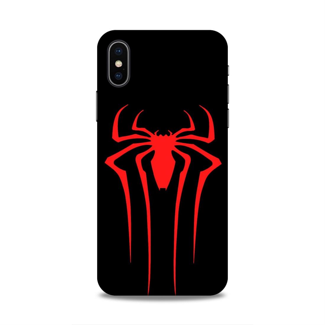Spiderman Symbol Hard Back Case For Apple iPhone X/XS