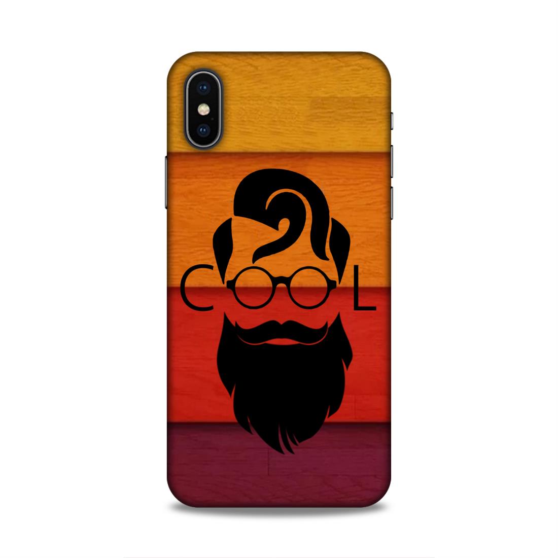 Cool Beard Man Hard Back Case For Apple iPhone X/XS