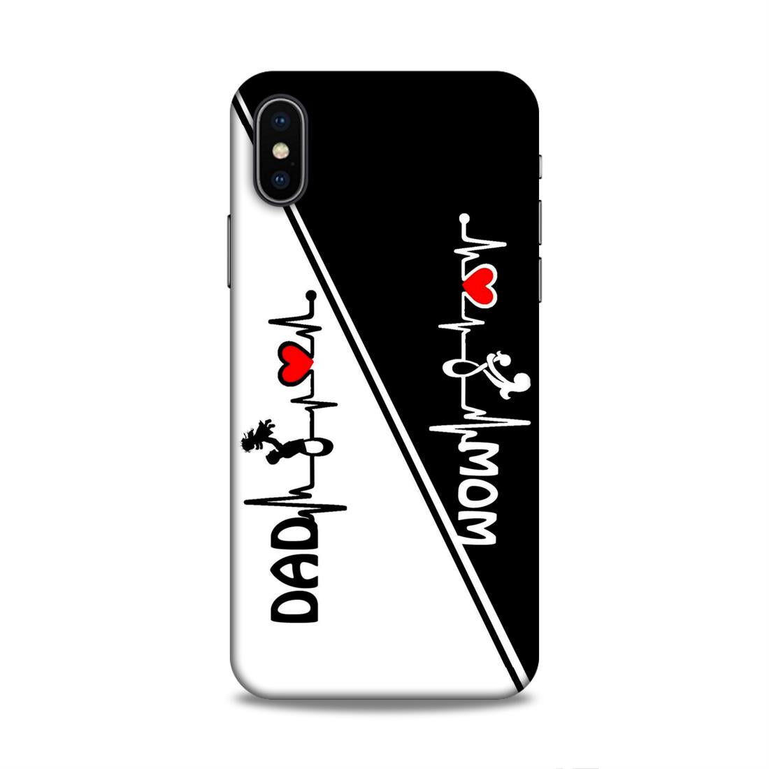 Mom Dad Hard Back Case For Apple iPhone X/XS