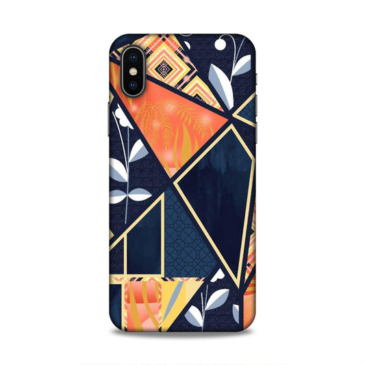 Floral Textile Pattern Hard Back Case For Apple iPhone X/XS