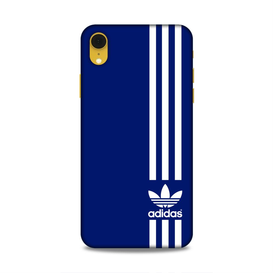 Adidas in Blue Hard Back Case For Apple iPhone XR