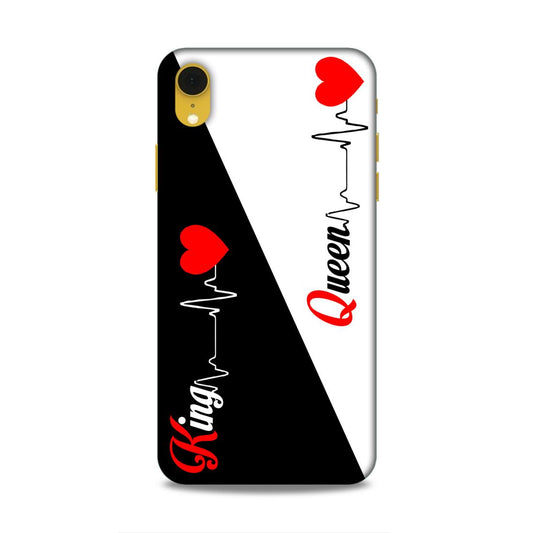 King Queen Love Hard Back Case For Apple iPhone XR