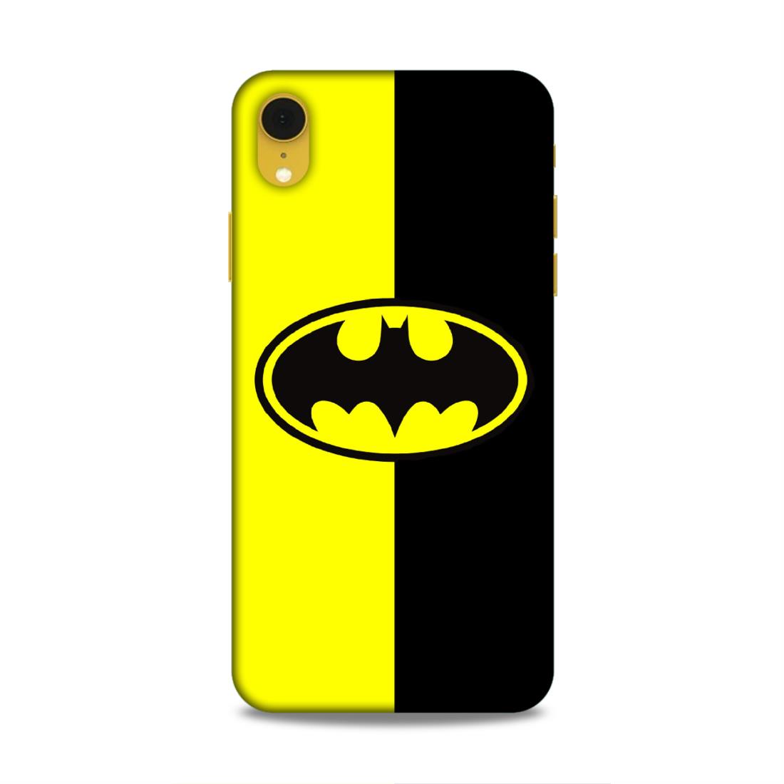 Batman Balck Yellow Hard Back Case For Apple iPhone XR