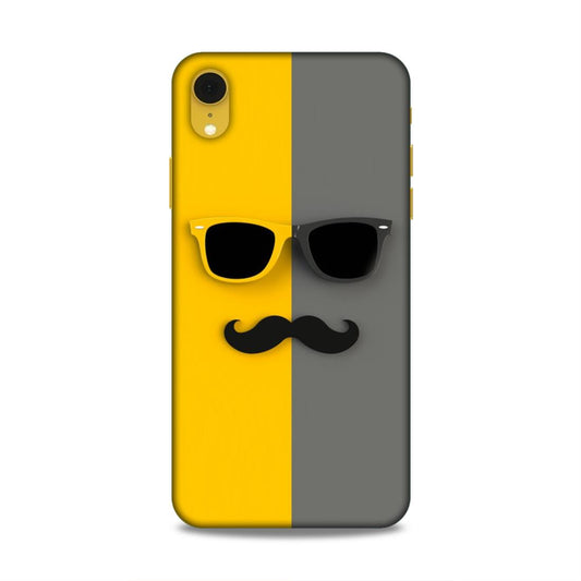 Spect and Mustache Hard Back Case For Apple iPhone XR