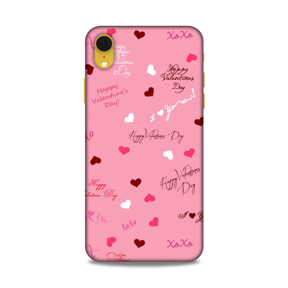 Happy Valentines Day Hard Back Case For Apple iPhone XR
