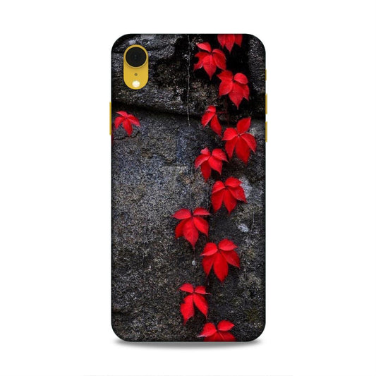 Red Leaf Series Hard Back Case For Apple iPhone XR