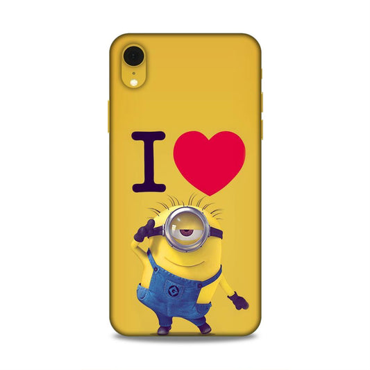 I love Minions Hard Back Case For Apple iPhone XR