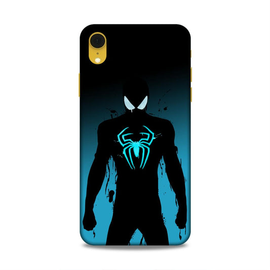 Black Spiderman Hard Back Case For Apple iPhone XR