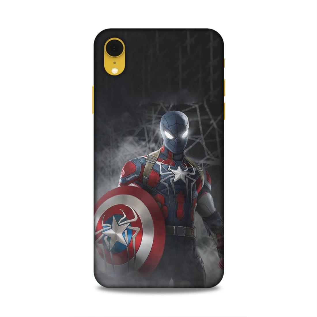 Spiderman With Shild Hard Back Case For Apple iPhone XR
