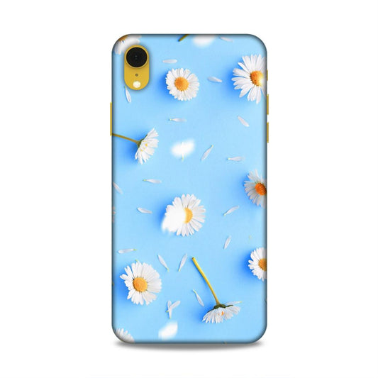 Floral In Sky Blue Hard Back Case For Apple iPhone XR