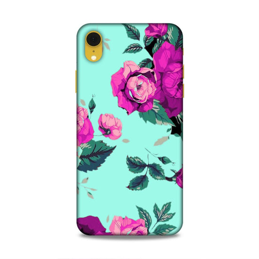 Pink Floral Hard Back Case For Apple iPhone XR