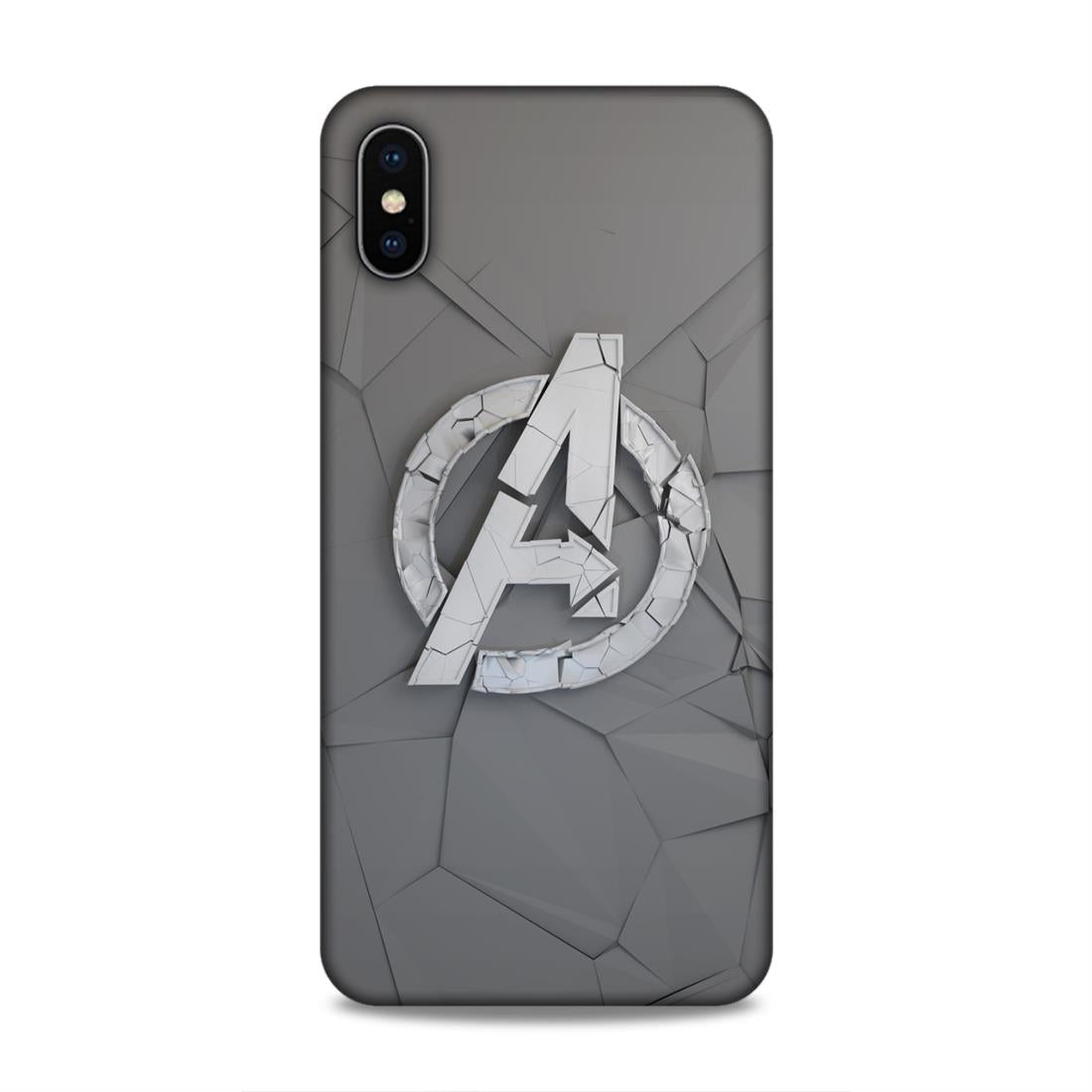 Avengers Symbol Hard Back Case For Apple iPhone XS Max