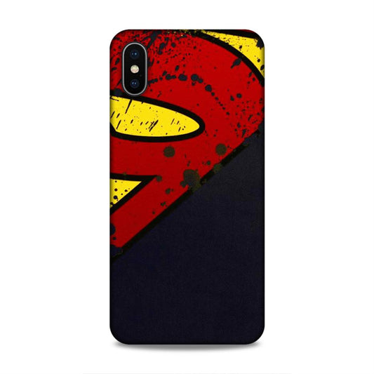 Superman Logo Hard Back Case For Apple iPhone XS Max