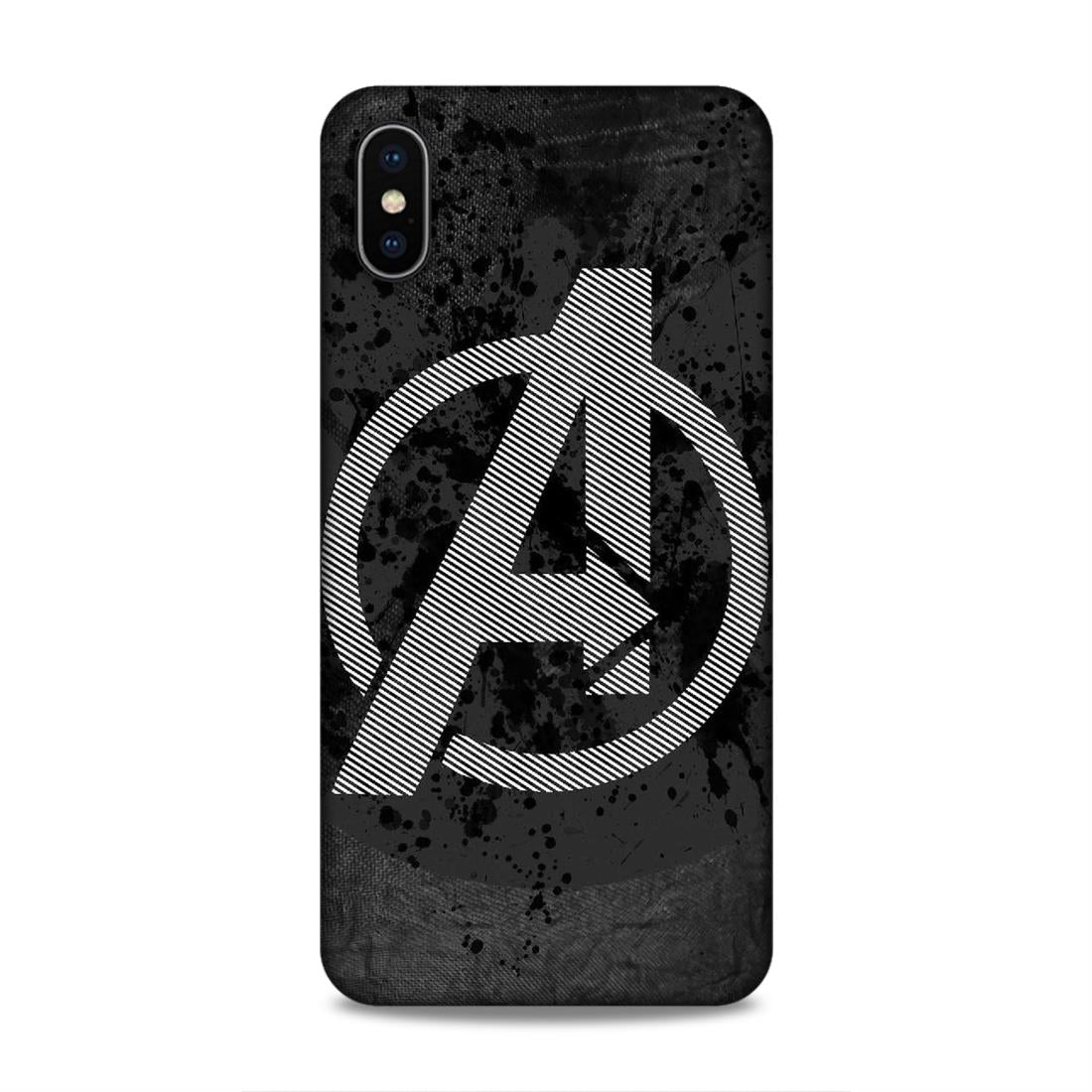 Avengers Symbol Hard Back Case For Apple iPhone XS Max