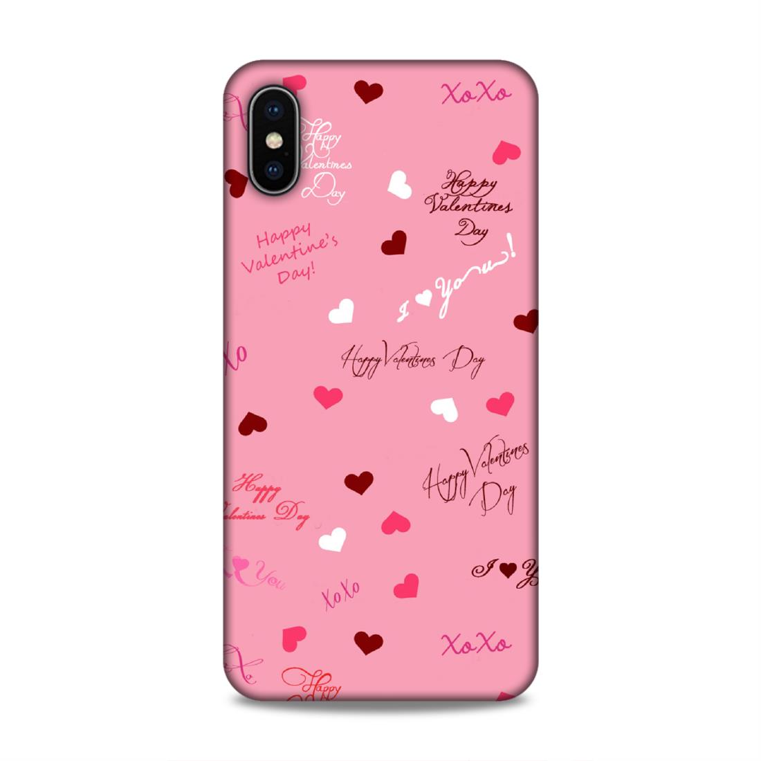 Happy Valentines Day Hard Back Case For Apple iPhone XS Max