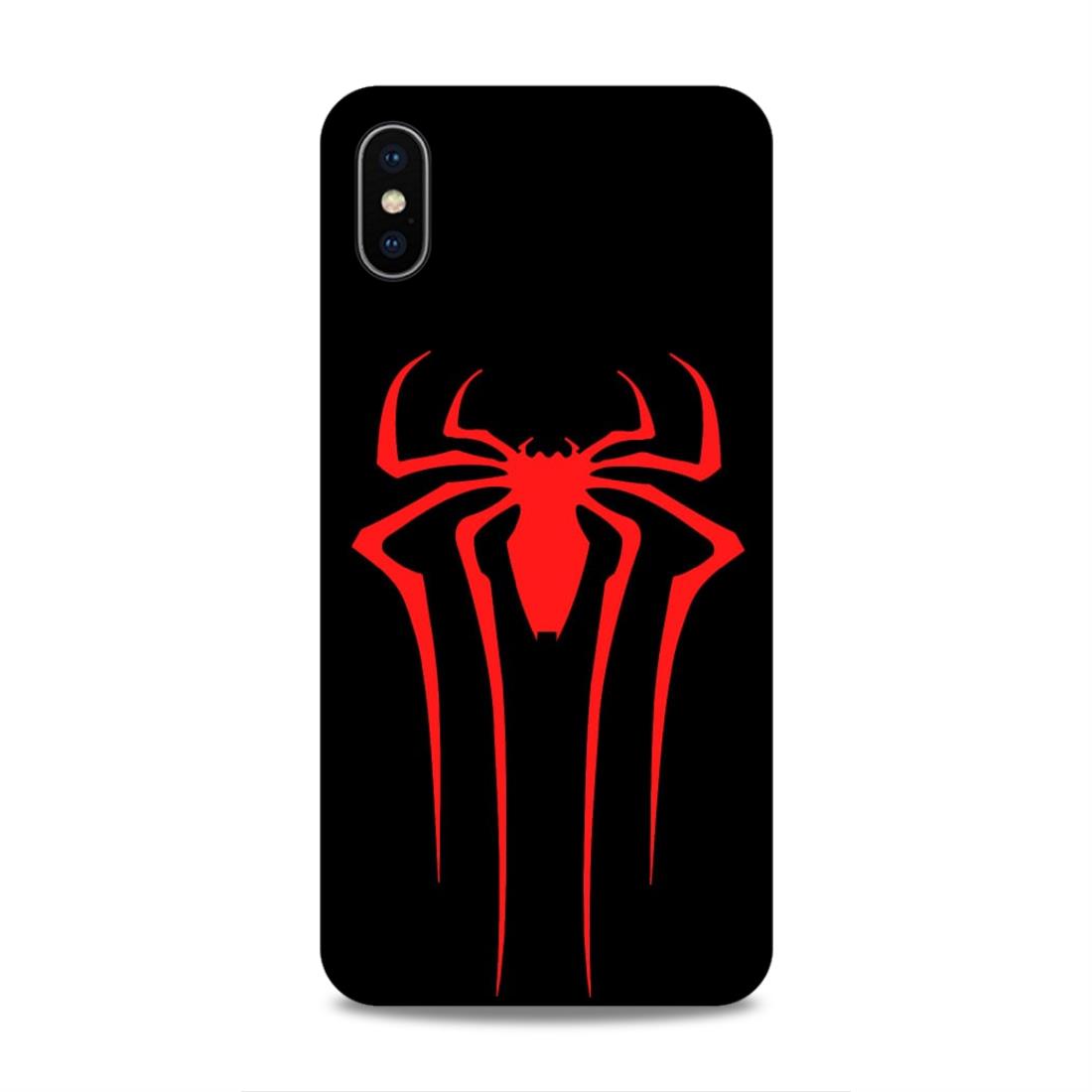 Spiderman Symbol Hard Back Case For Apple iPhone XS Max