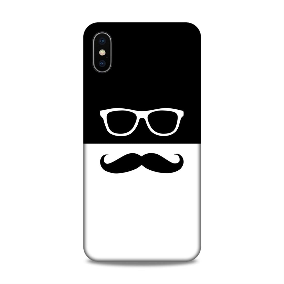 Spect and Mustache Hard Back Case For Apple iPhone XS Max