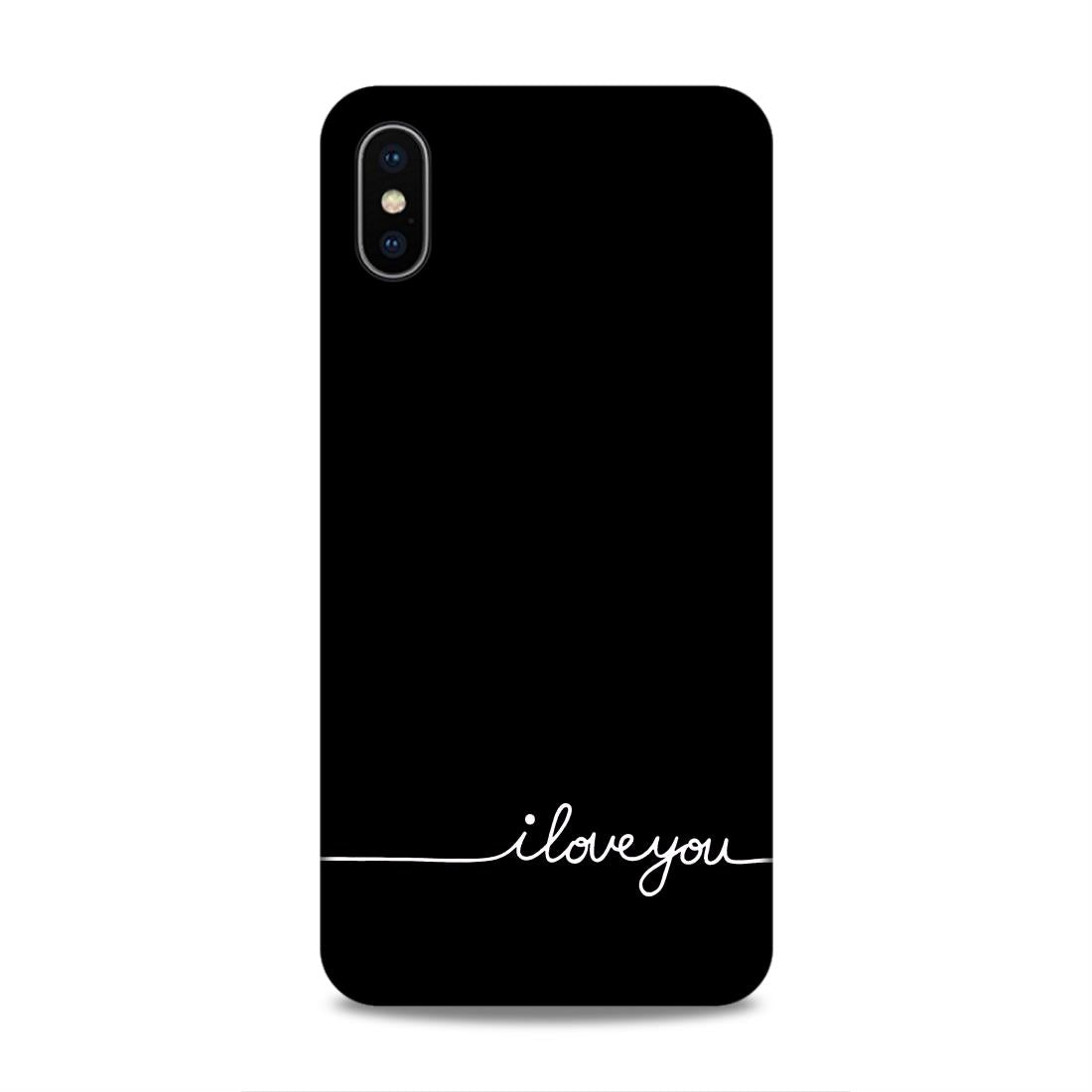 I Love You Hard Back Case For Apple iPhone XS Max