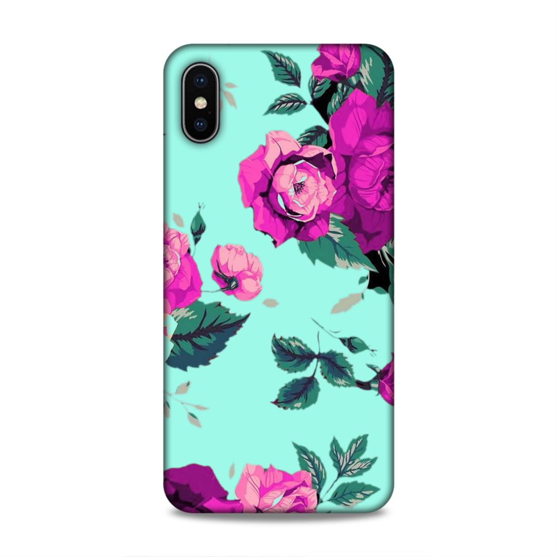 Pink Floral Hard Back Case For Apple iPhone XS Max