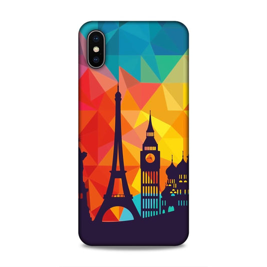 Abstract Monuments Hard Back Case For Apple iPhone XS Max