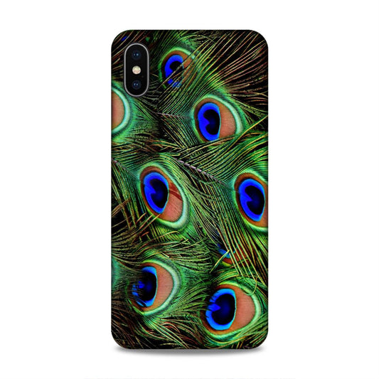 Peacock Feather Hard Back Case For Apple iPhone XS Max