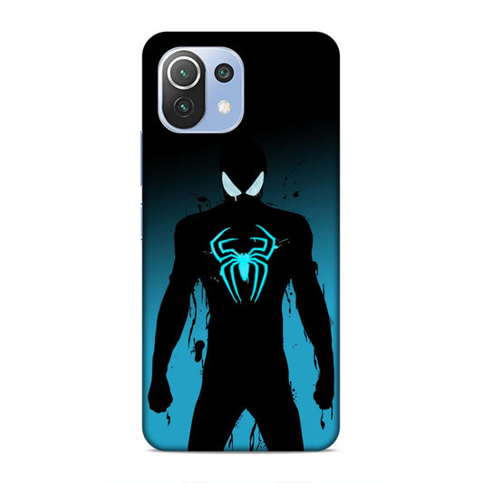 Black Spiderman Hard Back Case For Xiaomi Mi 11 Lite