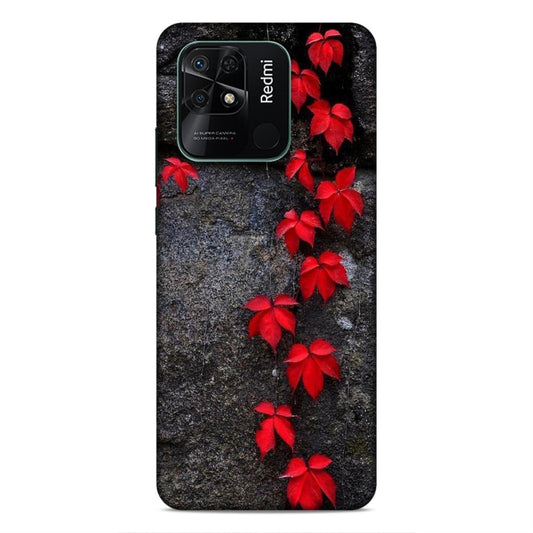Red Leaf Series Hard Back Case For Xiaomi Redmi 10 / 10C / 10 Power