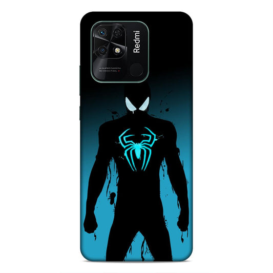Black Spiderman Hard Back Case For Xiaomi Redmi 10 / 10C / 10 Power