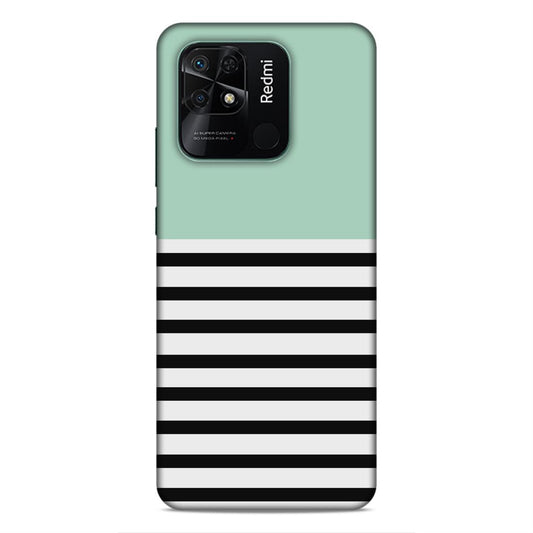 Black White and Sky Lines Hard Back Case For Xiaomi Redmi 10 / 10C / 10 Power